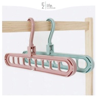 EzLife [CLEARANCE] Multi-function Clothes Hanger Folding Wardrobe Drying Clothe Home Storage Holder 