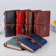 A5 A7 Retro Vintage Notebook Leather Cover Journal Memo Diary Notepad