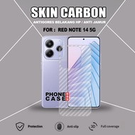 REDMI NOTE 14 4G REDMI NOTE 14 5G REDMI NOTE 14 PRO REDMI NOTE 14 PRO PLUS TRANSPARENT CARBON SKIN A