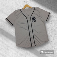 Premium grey baseball jersey unisex baseball jersey/