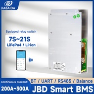 JBD Smart BMS High Power 7S -21S Lifepo4 16S 48V 200A 300A Pre-discharge Function Lithium Li-ion BMS