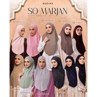 HEGIRA SO-MARJAN knitted embossed glitter Instant Hijab with 2 H metal matte tag
