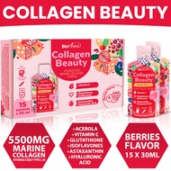 Biofinest Marine Collagen Peptides Lutein Drink - 5500mg Hydrolyzed Type 1 & 3 Zeaxanthin Bilberry