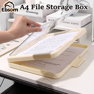 【SG】A4 File Storage Box Clipboard Box Paper Organizer Document Storage Box A4 File Folder for School