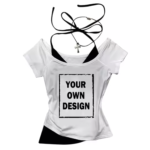Custom T Shirt DIY Print Your Design T-Shirts Girls DIY Shirts Tops Printing