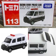 【車車故事】多美小汽車TOMICA No.113警車 Suzuki every police car