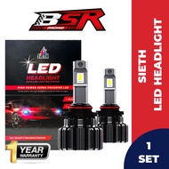 SIETH 9005 9006 H1 H7 H8 H9 H11 Super Bright Car LED Headlight 80W 14400LM - White