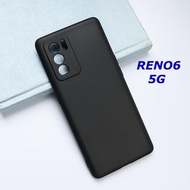 Casing Anti crack SoftCase for OPPO RENO 6 5G (Black Matte)