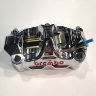 33R CNC Caliper GP4 (Brembo) Universal - Chrome & Titanium