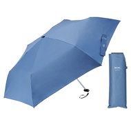Waterfront Poke Flat 2.0 Folding Umbrella 55cm Jay Blue Lightweight 145g Super Hydrophobic UV Cut Ja
