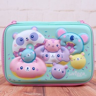 พร้อมในสต็อกเครื่องเขียน smiggle ออสเตรเลียเคสแข็งสำหรับนักเรียนกล่องเครื่องเขียน EVA เบาพิเศษไร้เสียงกล่องดินสอสร้างสรรค์ความจุใหญ่