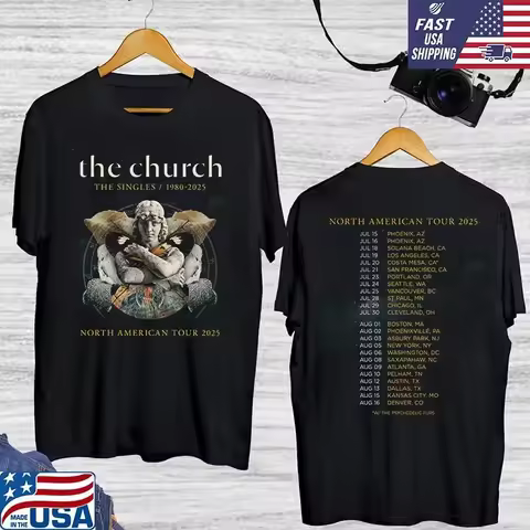 The Church Band North America Tour Psychedelic Furs T Shirt Full Size S 5Xl