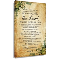Psalm 121 Scripture Poster Bible Quote Wall Art Decorative Pictures for Living Room Modern Bedroom W