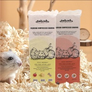 Emily Pets Premium Wood Flakes 1kg Bedding Hamster Habuk Kaya Hamster 1kg