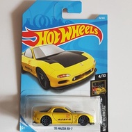 Hot WHEELS 95 MAZDA RX-7 Yellow