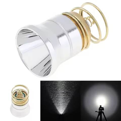 26.5mm L2 LED Flashlight Bulb Replacement Smooth Reflector Lamp Cap for C2 Z2 P60 P61 6P 9P G3 S3 D2