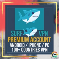 Surfshark VPN Premium Account - PC / Mobile / TV | 105 Countries | VPN Privacy | Secure Internet Acc