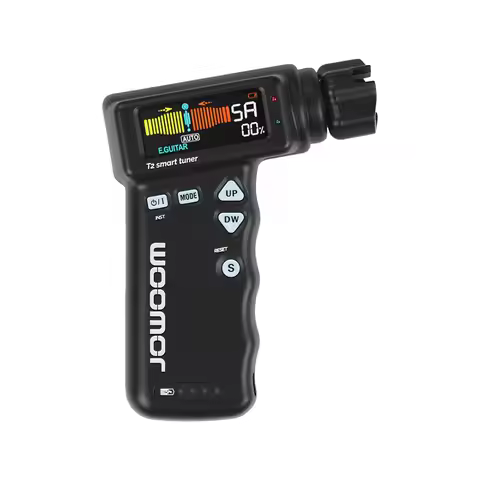 JOWOOM T2 Multi-functional Smart Guitar Tuner Peg String Winder for Guitar Ukulele Chromatic Tuning 