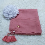Afdhol_store96 Tassel Laser Cut Square Hijab Tassel Square Hijab Laser CutPOLOS