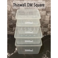 WG450 Ready Thinwall Dm Square Kotak 1ml 1ml 2ml 3ml Isi 25 Set