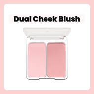 2aN Dual Cheek Blush 9g – 02 Love Rosy / Lovely Peach Pink Two-Tone / Pore Blur & Soft Glow Cheeks