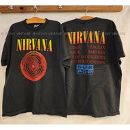 NIRVANA SUB POP Bio Washed Year vintage shirt Tour Rock Band heavy
