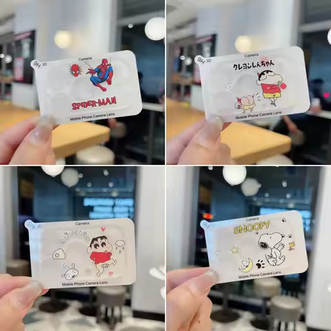 HD Camera Lens Protector For iPhone 17 Air 16 Plus 15 14 13 Pro Max 17pro Spider Man Snoopy Lens Tem