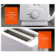 ▧✗Bread Toaster Stainless Steel Breakfast 2 Slice Bread Toaster Oven Bread Maker