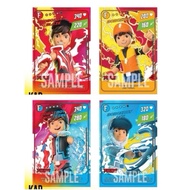 KAD FGURA BOBOIBOY PETIR BLAZE ICE FROSTFIRE MONSTA GALAXY CARD FIGURA CARD KAD FIGURINE