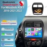 Android 15 Car Radio For Mitsubishi ASX 1 2016 2017-2021 2022 8 Core Qualcomm Multimedia WIFI+4G AI 