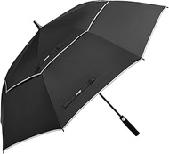 G4Free 47/54/62/68 Inch Automatic Open Golf Umbrella with Reflective Stripe Extra Large Oversize Dou