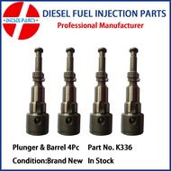 4Pcs Plunger and Barrel Assembly K336 140163-4420 for Bobcat Kubota V2003TMDI V2403TMDI