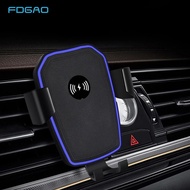 FDGAO ที่ตั้งระบายอากาศที่ชาร์จในรถไร้สาย10W ชาร์จเร็วโทรศัพท์ที่จับสำหรับ iPhone XS XR X 8 11 12 13 14 Samsung S22 S21แท่นชาร์จไร้สาย S20