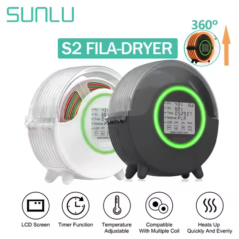 SUNLU 3D Filament Dryer S2 FilaDryer Dry Box S2 Drying Filaments Storage Box Keeping Filament Dry Ho