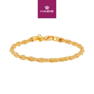 HABIB 925 Silver Bracelet 13 R T0016 6X(W)