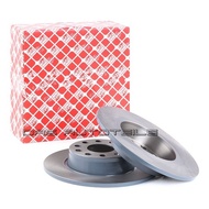 Febi Germany VW Beetle Golf MK6 GTI 2.0 Jetta Touran EOS 1.4 Audi A3 Rear Brake Rotor Discs Set 1K06