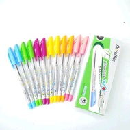 1Box/12Pcs Flex Office Flexstick Neo Smooth Black Ink Pen Ballpen ( AZAZ )