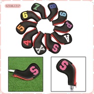 [szxmkj2lp] 10x Golf Club Cover for Iron Headcovers 4 5 6 7 8 9 P A Hybrid Protector