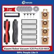 For Xiaomi Robot Vacuum X20 Max /X20 Pro/ D109GL /D102GL  accessories Main Roller Side Brush,Hepa Fi