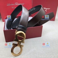 FERRAGAMO 菲拉格慕 皮帶 兩面 皮 腰帶