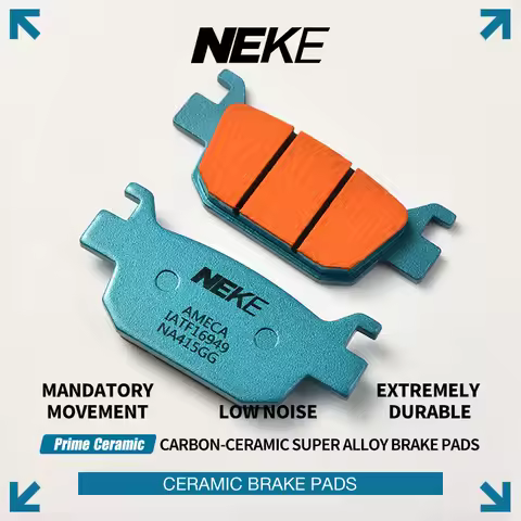 NEKE Carbon-Ceramic Motorcycle Brake Pads for Honda Forza NSS350 ADV350 PCX160 NS150GX & Harley Davi