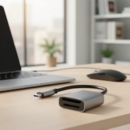 iPhone & USB-C compatible SD/MS/Pro Duo memory card reader  Pembaca Kad Memori iPhone & USB-C Serasi