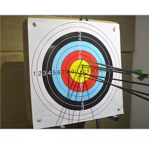 10pcs Target Paper 60*60 cm/40*40 cm Archery Shooting Target Paper Bow Hunting Archery Kit Standard 