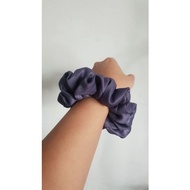 scrunchie cuby grey silk