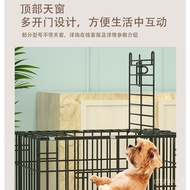 Dog Cage Household Teddy Dog Cage Small Dog Indoor Folding Dog Cage with Toilet Iron Cage Cage Special Offer Cat Cage