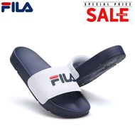 FILA รองเท้าแตะแบบสไลด์สำหรับทั้งชายและหญิง,ทรงหลวมสีขาว/กรมท่า1SM00560D-422สำหรับผู้ชายและผู้หญิง