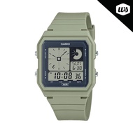 [Watchspree] Casio Analog Digital Bio-Based Pale Green Resin Band Watch LF20W-3A LF-20W-3A