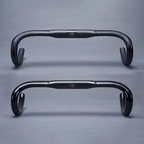 Bike Handlebar 3K Carbon Fiber Handlebar 31.8mm Cycling Road Bicycles Bent Bar 380mm 400mm 420mm 440