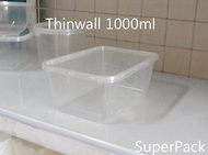 FK- Thinwall Rectangular Kotak Makan Plastik 1 ml DM