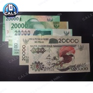 Uang Kuno 20000 Rupiah 5 GENERASI aUNC/UNC GRESS 